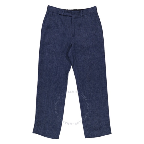 Chloe Cropped Tailored Linen Pants - 44 - Picture 9 of 10